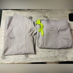 Figs Taupe Scrub Top